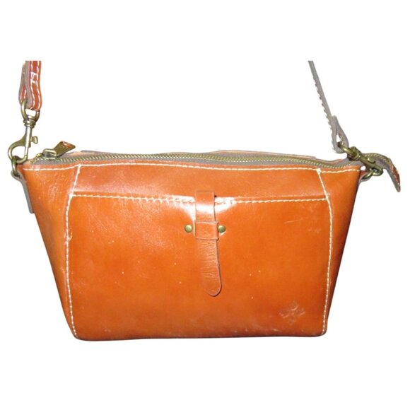 Patricia Nash Heritage Collection Leather Crossbody & Bernini Wallet Set Cognac - Picture 3 of 14